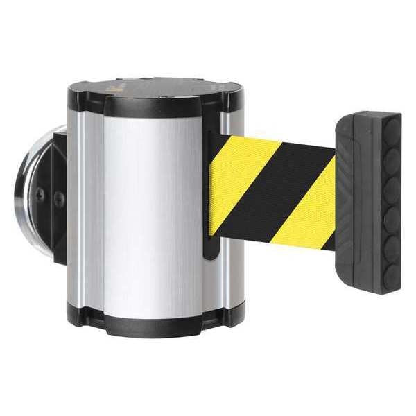 Retractable Belt Barrier, Brushed Nickel