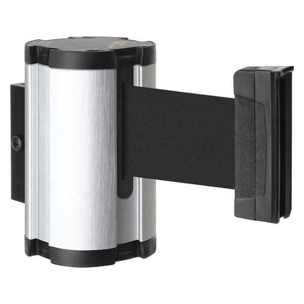 Retractable Belt Barrier, Brushed Nickel