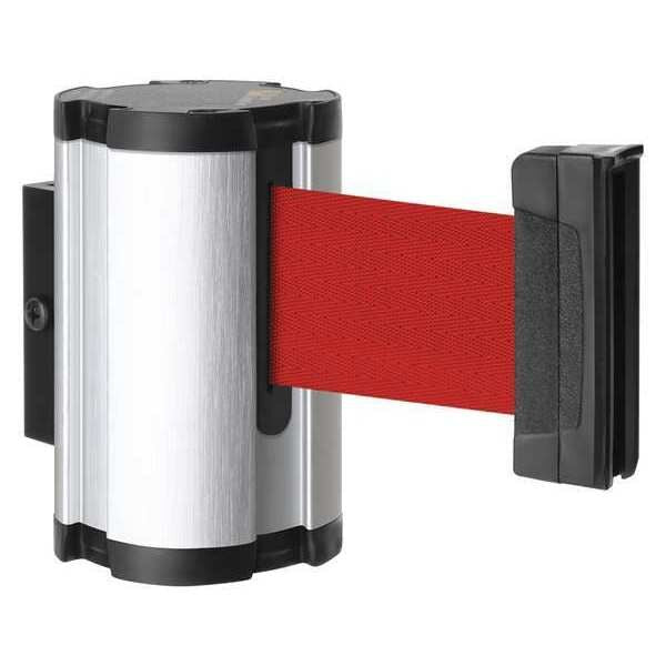 Retractable Belt Barrier, Brushed Nickel