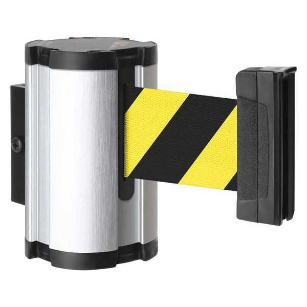 Retractable Belt Barrier, Brushed Nickel
