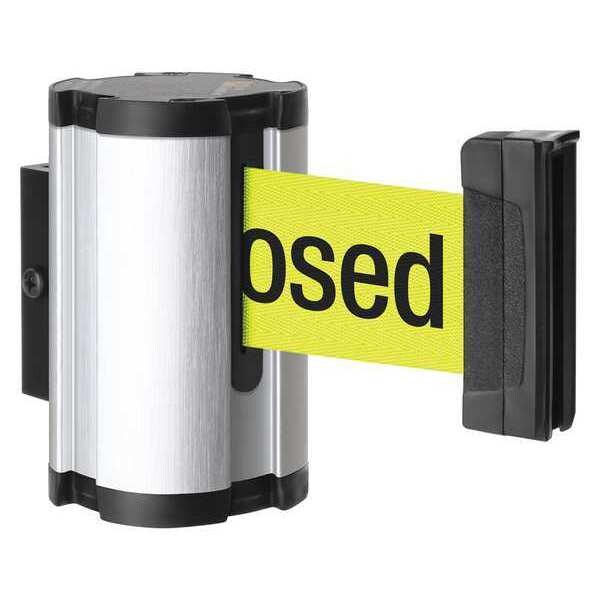 Retractable Belt Barrier, Brushed Nickel