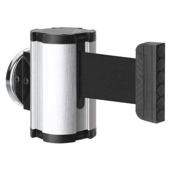Retractable Belt Barrier, Brushed Nickel