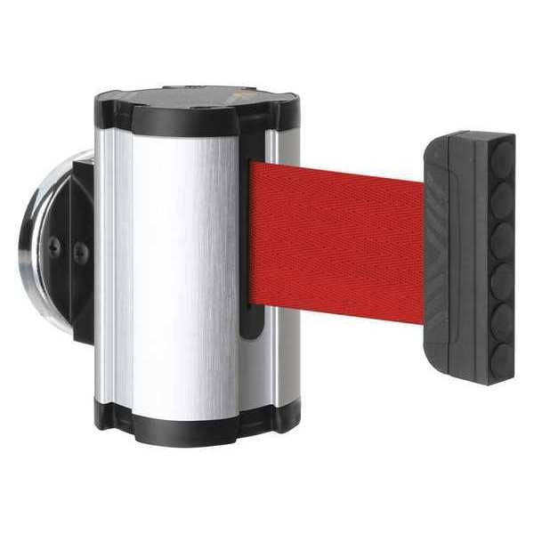 Retractable Belt Barrier, Brushed Nickel