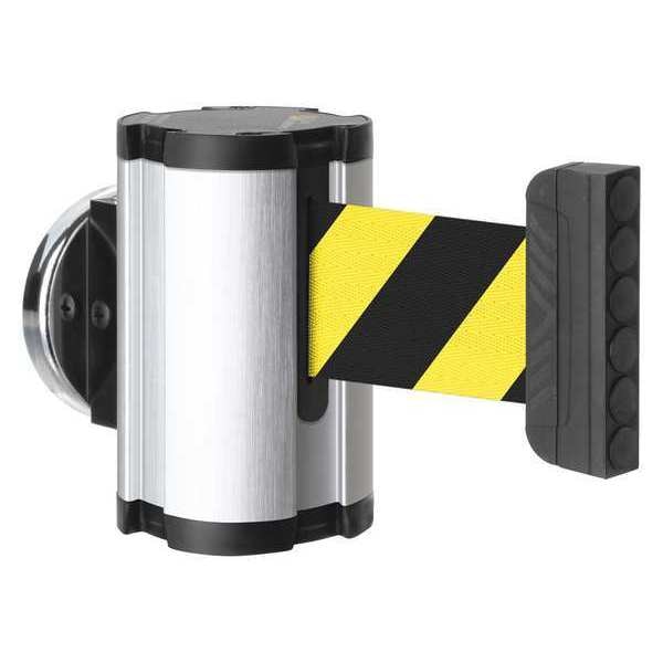 Retractable Belt Barrier, Brushed Nickel