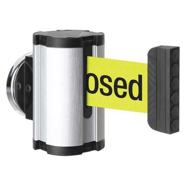 Retractable Belt Barrier, Brushed Nickel