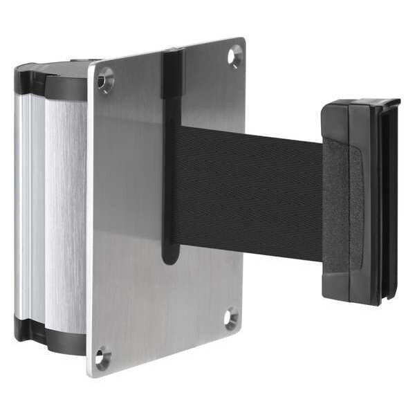 Retractable Belt Barrier, Brushed Nickel