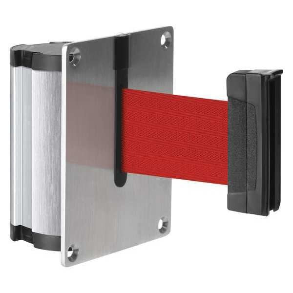 Retractable Belt Barrier, Brushed Nickel