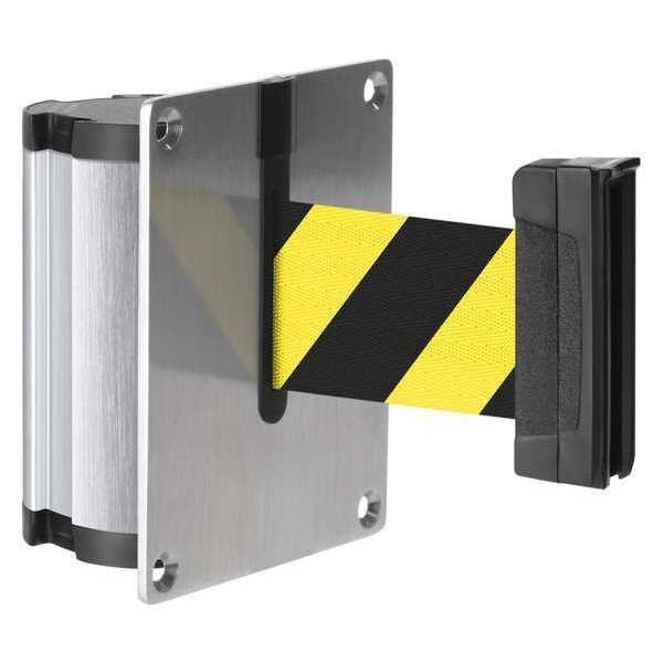Retractable Belt Barrier, Brushed Nickel