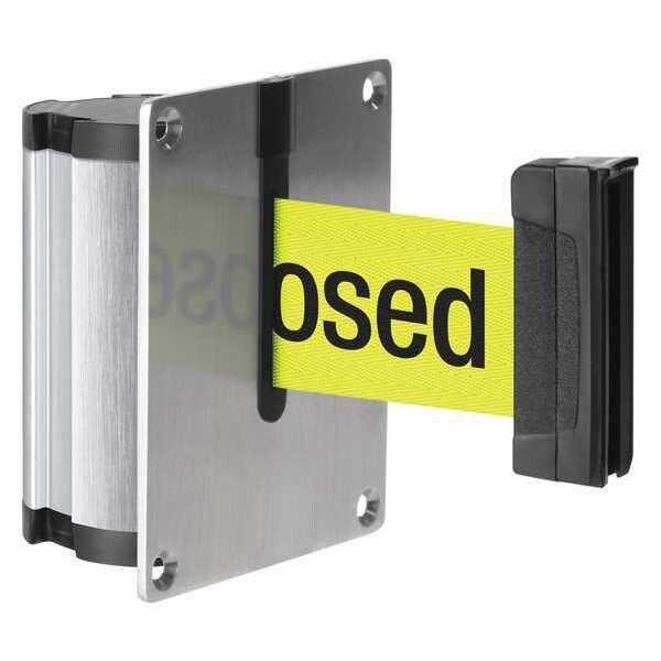 Retractable Belt Barrier, Brushed Nickel