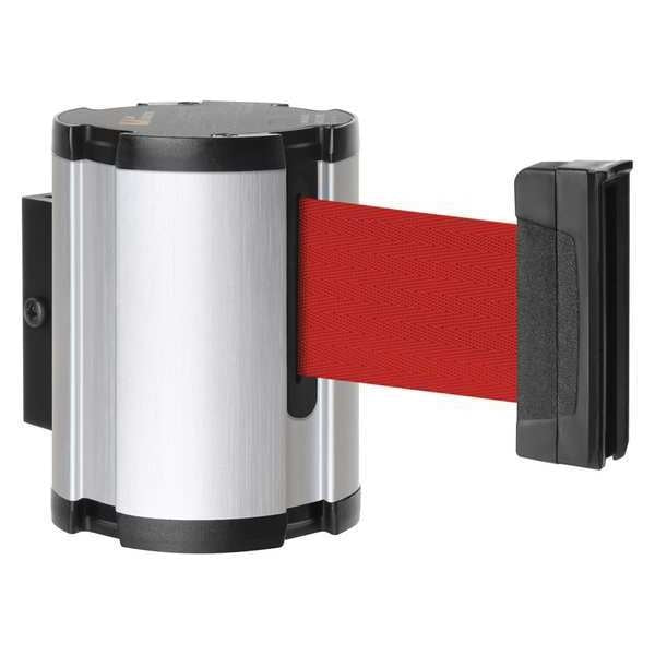 Retractable Belt Barrier, Brushed Nickel