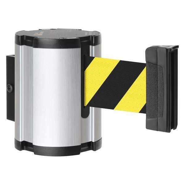Retractable Belt Barrier, Brushed Nickel