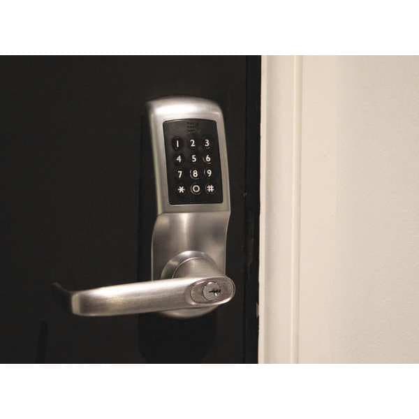 Keyless Lock, Brushed Steel, Grade 2