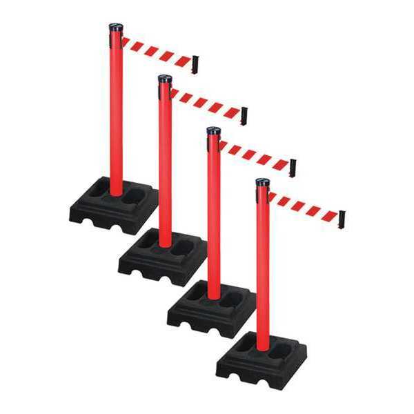 Barrier Systems, Post Red, 10 ft. Belt