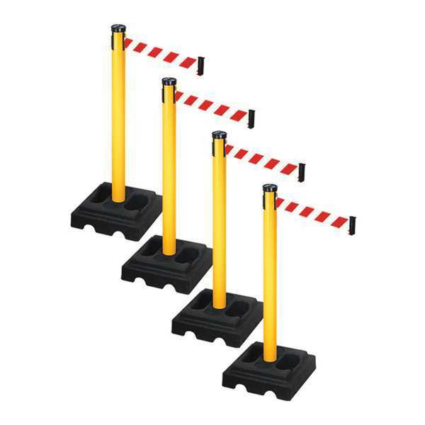 Barrier Systems, Post Yellow, 10 ft. Belt