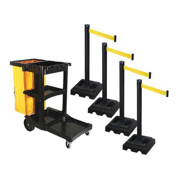 Barrier Systems, Post Black, 10 ft. Belt