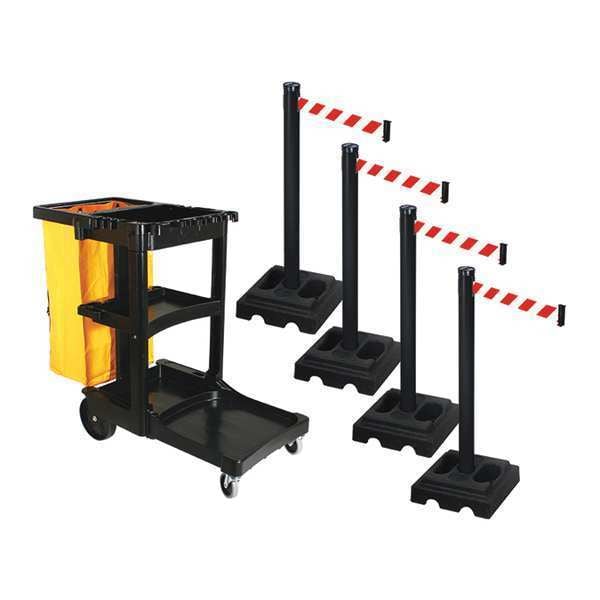 Barrier Systems, Post Black, 10 ft. Belt