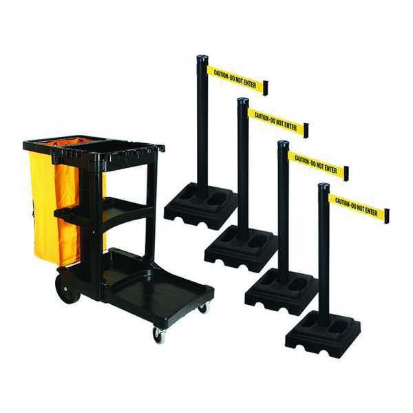 Barrier Systems, Post Black, 10 ft. Belt