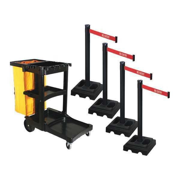 Barrier Systems, Post Black, 10 ft. Belt