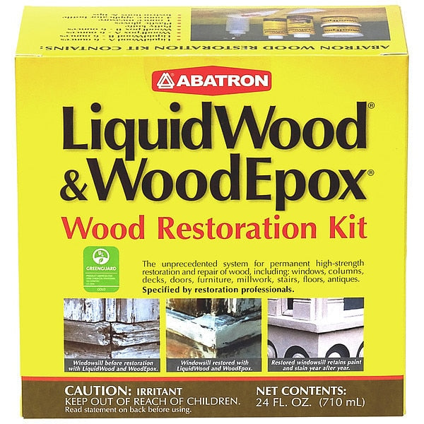 Repair Kit 24 oz Size, Box Clear/White LiquidWood and WoodEpox
