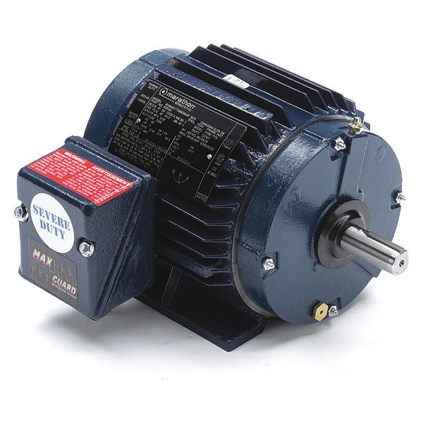 3-Phase Severe Duty Motor, 2 HP, 145T Frame, 460V AC Voltage, 1,740 Nameplate RPM