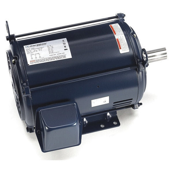 3-Phase General Purpose Motor, 7 1/2 HP, 213T Frame, 200V AC Voltage, 1,765 Nameplate RPM