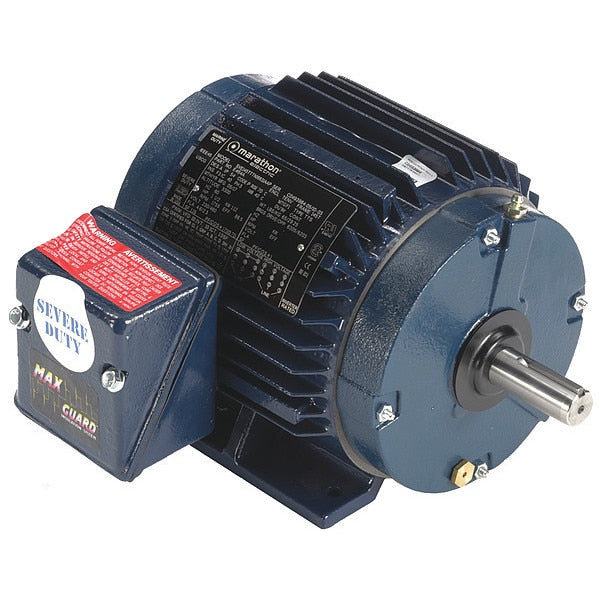 3-Phase Severe Duty Motor, 1 1/2 HP, 145T Frame, 230/460V AC Voltage, 1,755 Nameplate RPM