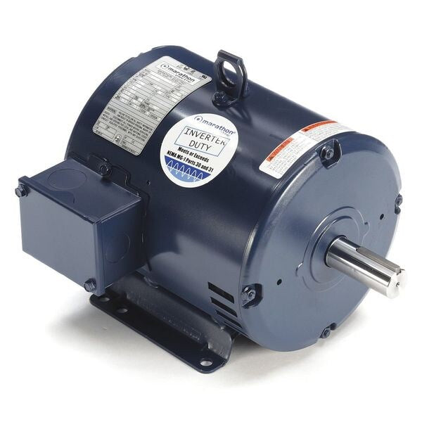 3-Phase General Purpose Motor, 3 HP, 182T Frame, 200V AC Voltage, 1,760 Nameplate RPM