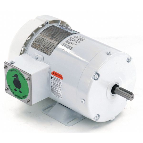 Washdown Motor, 1 HP, 143JM Frame