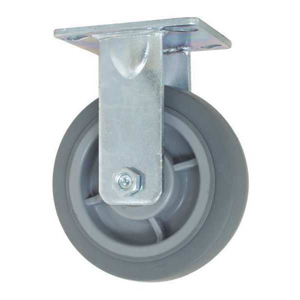 Kingpinless Rgd Caster, TPR, 6