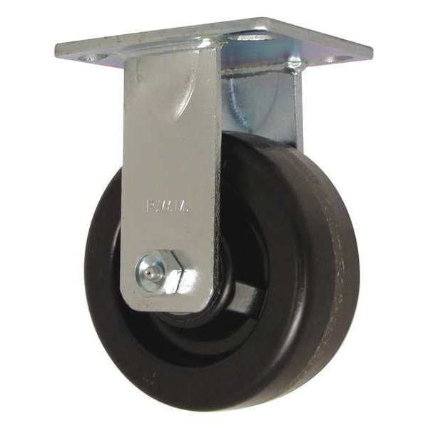 Plate Caster, Rigid, Phenolic, 5