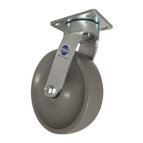 Swivel Plate Caster, Nylon, 8