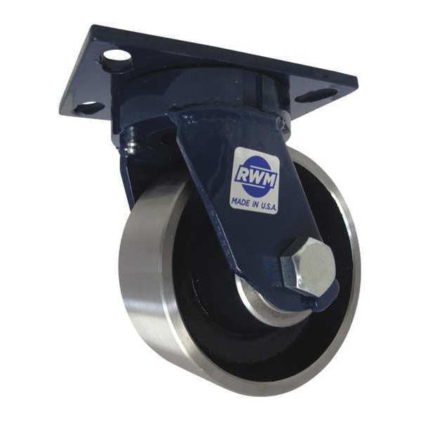 Kingpinless Swivel Plate Caster, 5000 lb.