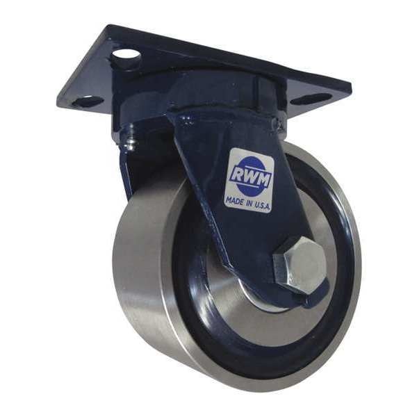 Kingpinless Swivel Plate Caster, 6000 lb.