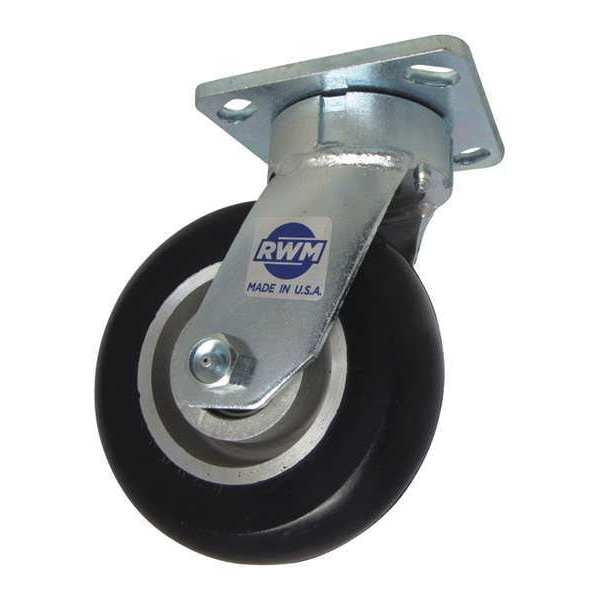 Kngpnlss Swvl Plt Cstr, Polyurthn, 1230 lb