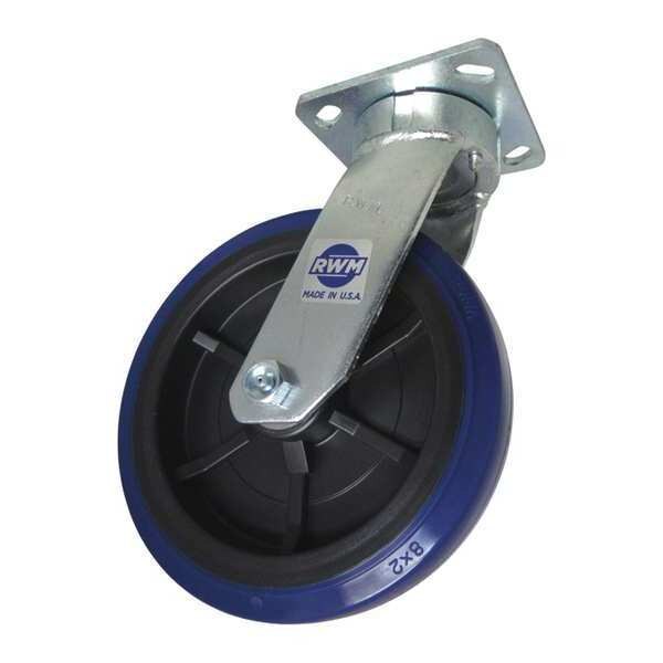 Kingpinless Swvl Plt Caster, 1000 lb,