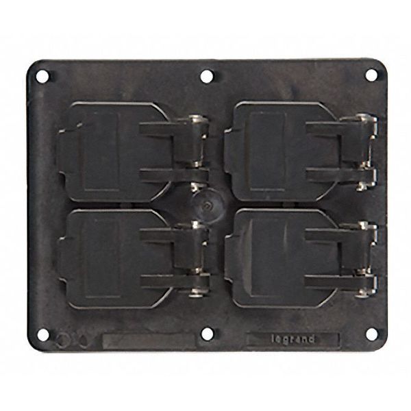 2 -Gang Horizontal or Vertical Weatherproof Cover, 4-17/64