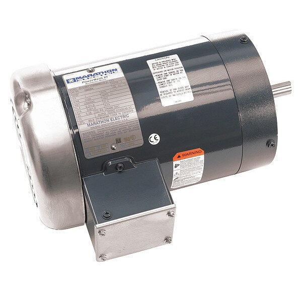 3-Phase Severe Duty Motor, 1 HP, 56C Frame, 230/460V AC Voltage, 1,760 Nameplate RPM