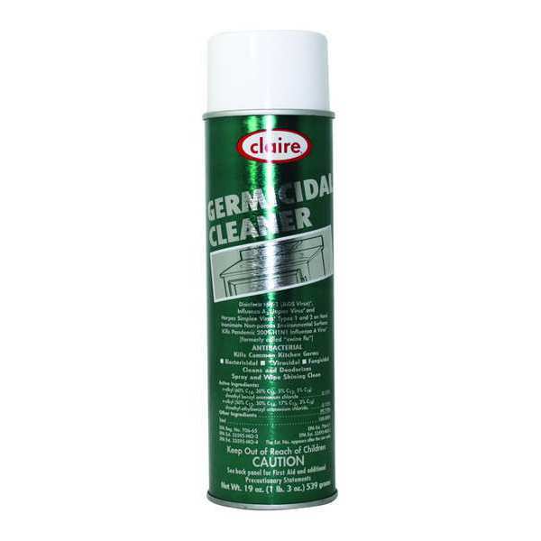 Germicidal Disinfectant Cleaner, 20 oz. Aerosol Can, Unscented