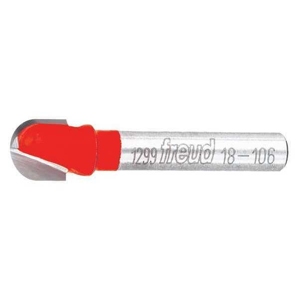 Round Nose Router Bit, 3/8