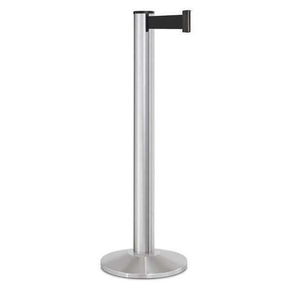 Barrier Post, Steel, Satin