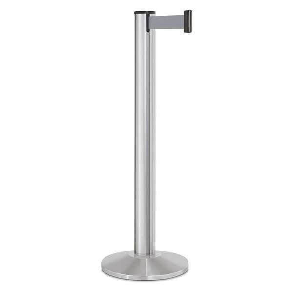 Barrier Post, Steel, Satin