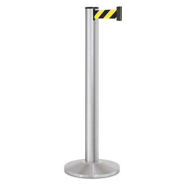 Barrier Post, Steel, Satin