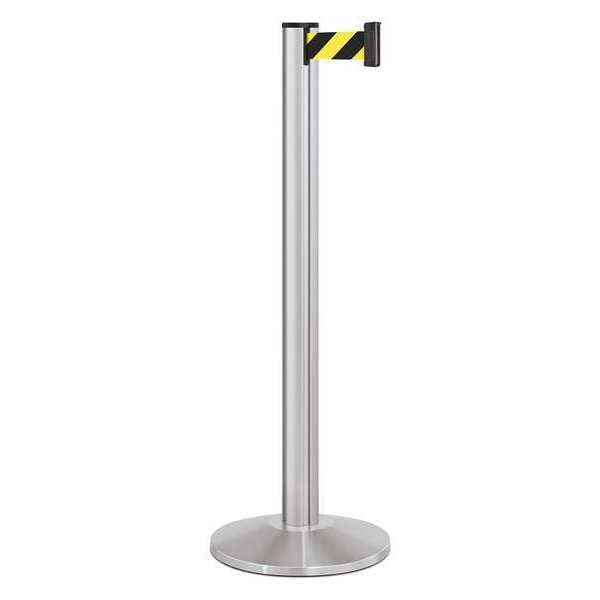 Barrier Post, Steel, Satin