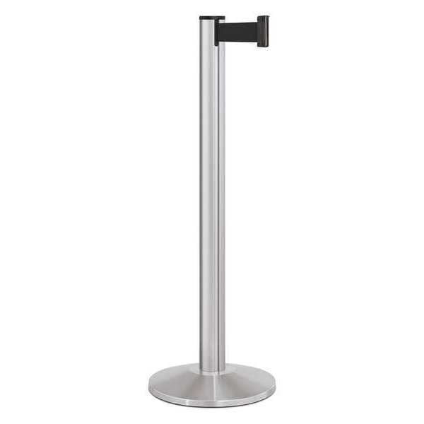 Barrier Post, Steel, Satin