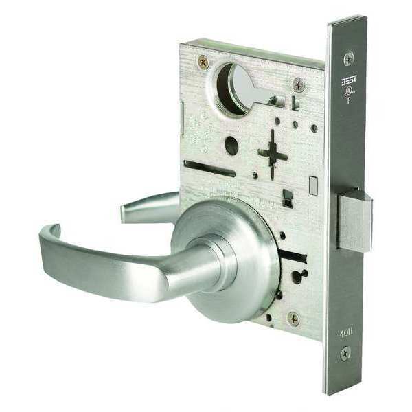 Mortise Cylinder, Satin Chrome, Brass