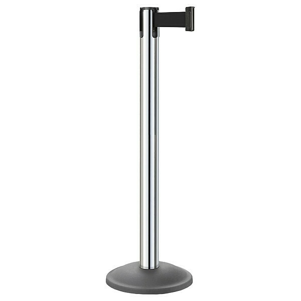 Barrier Post, Steel, Gray