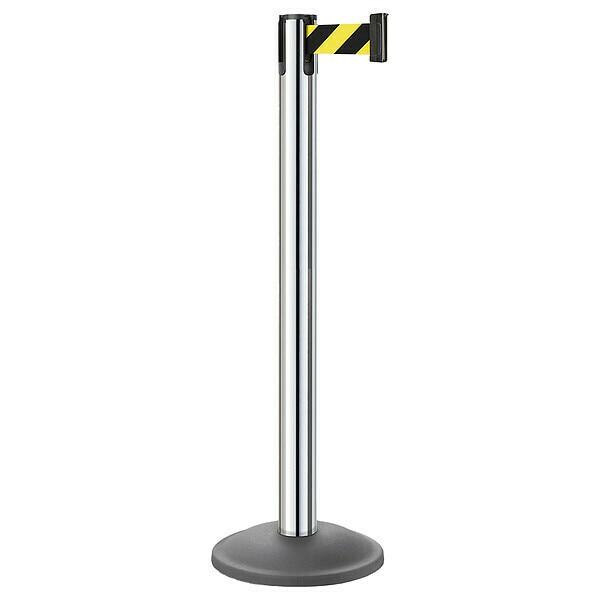 Barrier Post, Steel, Gray