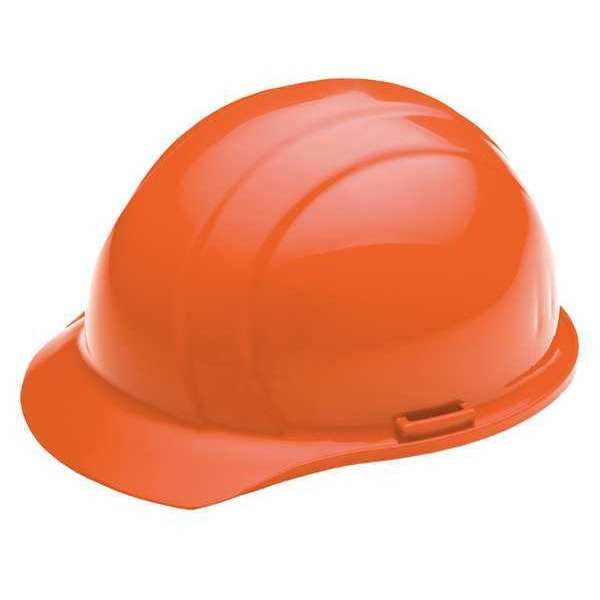 Front Brim Hard Hat, Type 1, Class E, Pinlock (4-Point), Hi-Vis Orange
