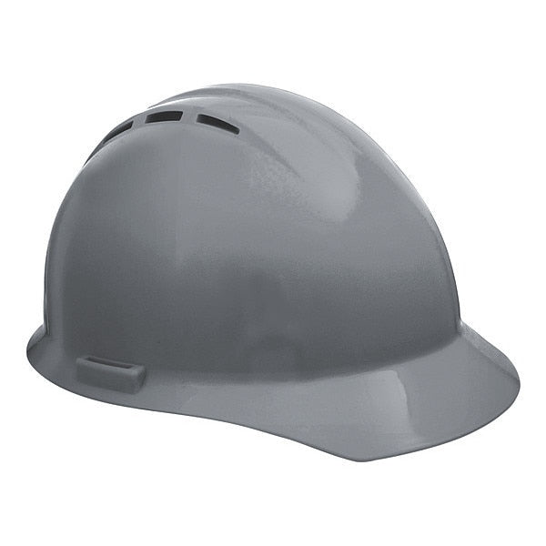 Front Brim Hard Hat, Type 1, Class C, Ratchet (4-Point), Gray