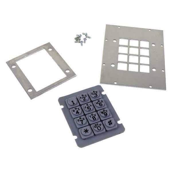Keypad Seal Door Kit, Gray, Plastic